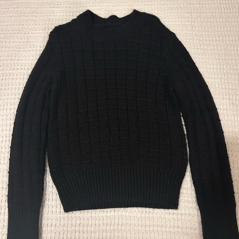 American Eagle Outfitters Black Crew Neck Sweater